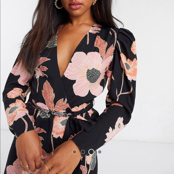 ASOS FLORAL🌸JUMPSUIT TAPERED LEG - Picture 3 of 8
